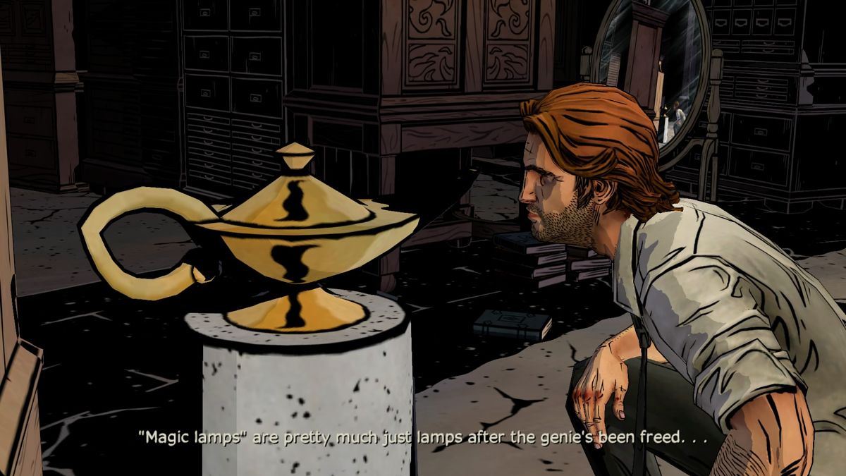 The Wolf Among Us (PlayStation 4) screenshot: Episode 1: Magic lamp