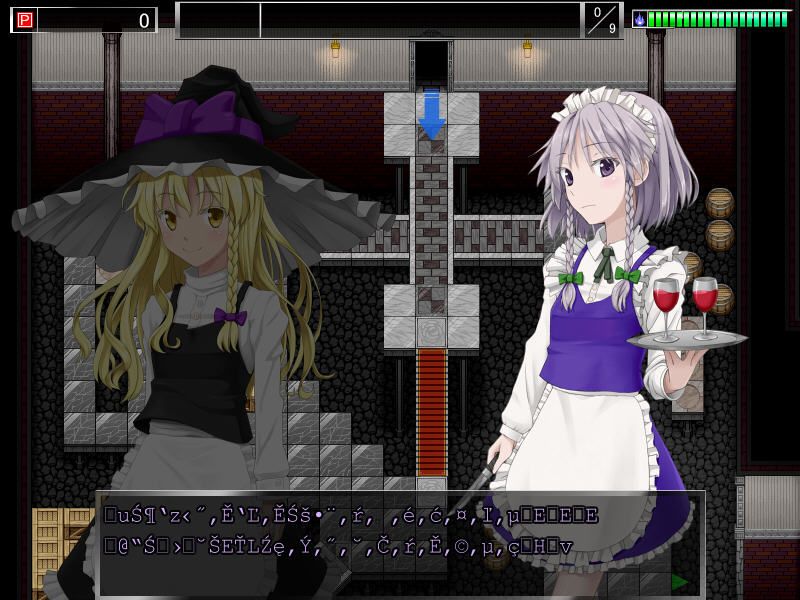 Touhou Danmaku Bouei (Windows) screenshot: Marisa & Sakuya