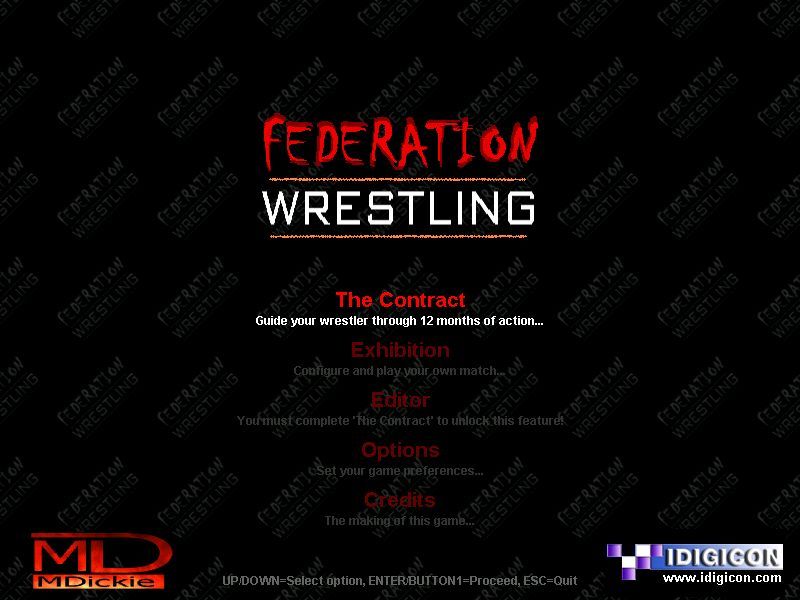 Screenshot of Federation Wrestling (Windows, 2002) MobyGames