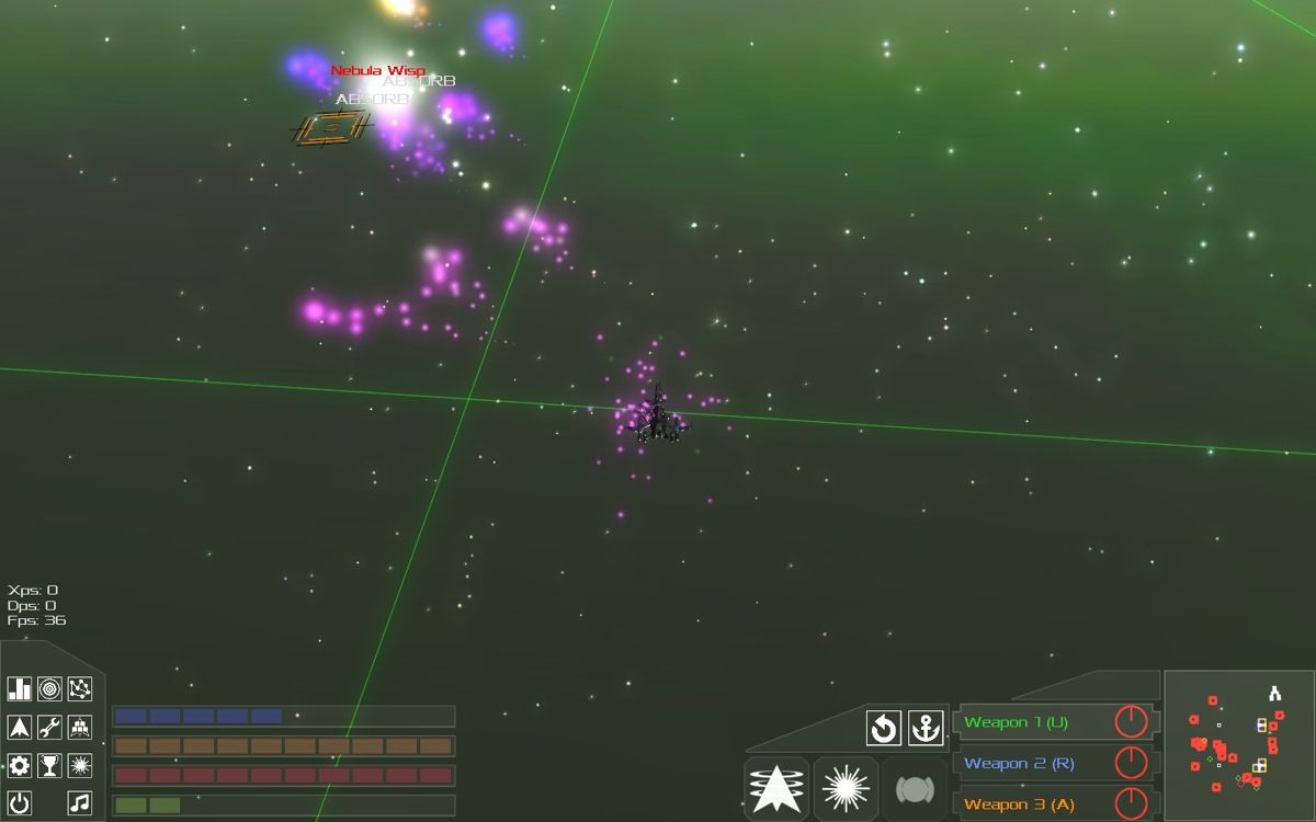 Galactic Arms Race (Windows) screenshot: Unpleasant surprises may await you at the edge of a star system.