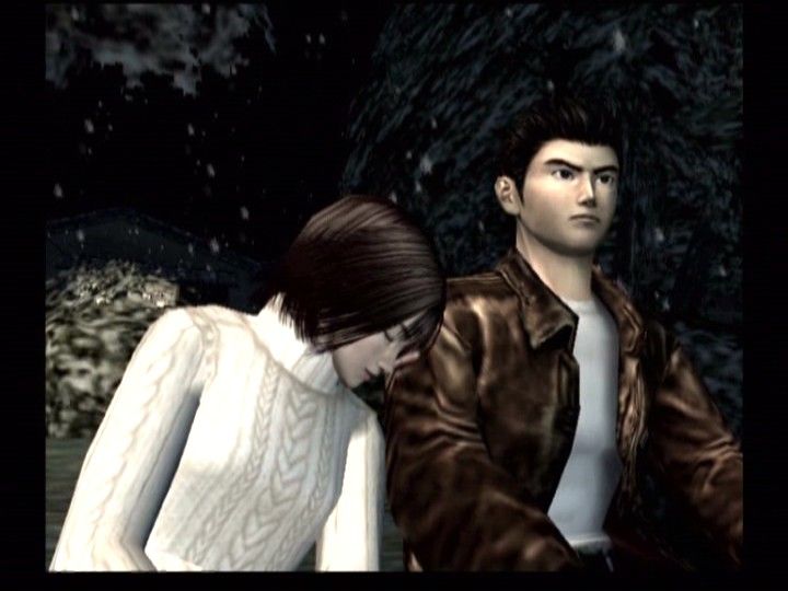 Shenmue II (Xbox) screenshot: Shenmue: The Movie - Saying goodbye to Nozomi, your girlfriend.