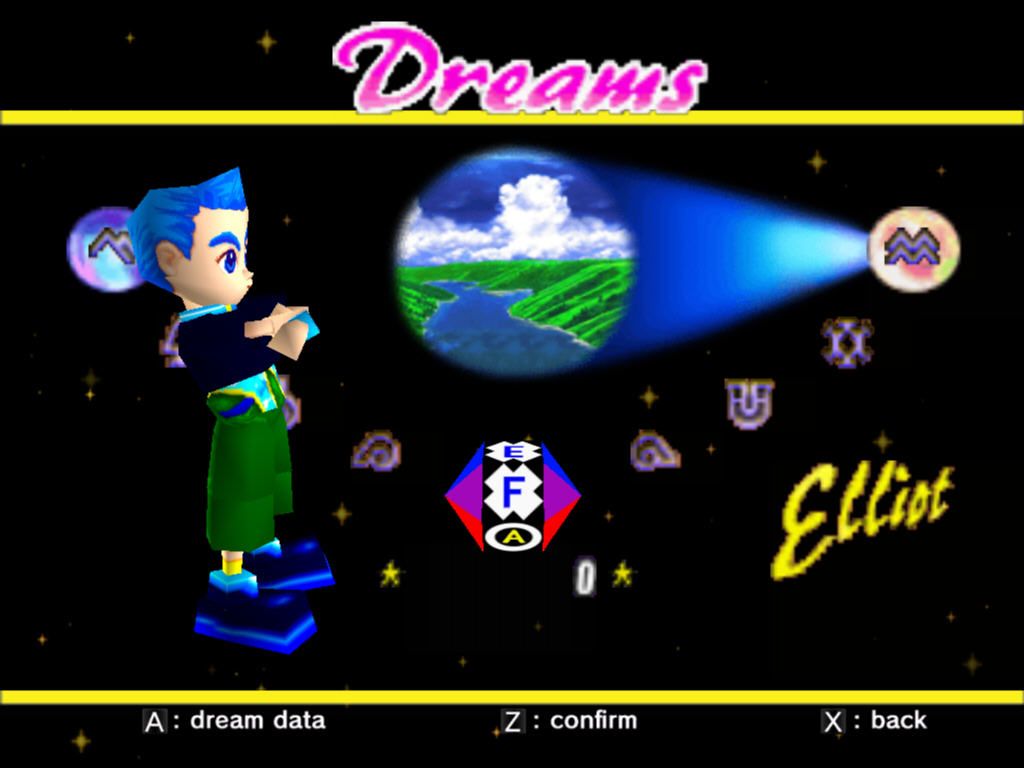 NiGHTS into Dreams... (Windows) screenshot: Select character (classic mode)