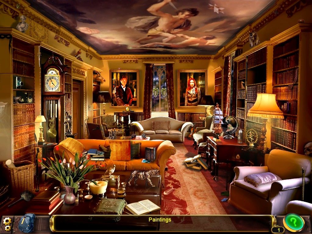 Them: The Summoning (Windows) screenshot: Take a look at the paintings in the back