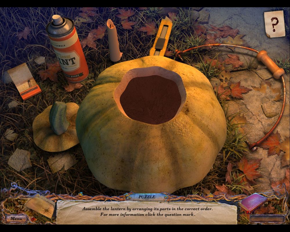 Shadows: Price for Our Sins (Windows) screenshot: A puzzle. Put your Jack-o-lantern together.