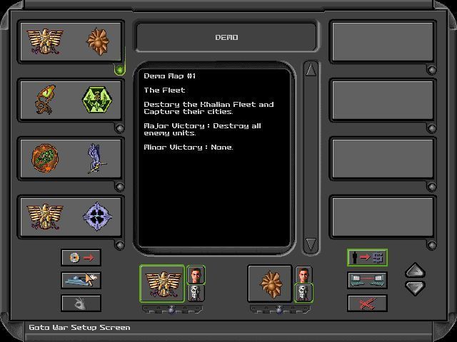 Star General (Windows) screenshot: The main menu In this limited version there's only one scenario available Demo version