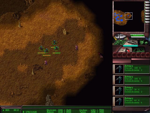 Mission: Humanity (Windows) screenshot: Control soldiers.