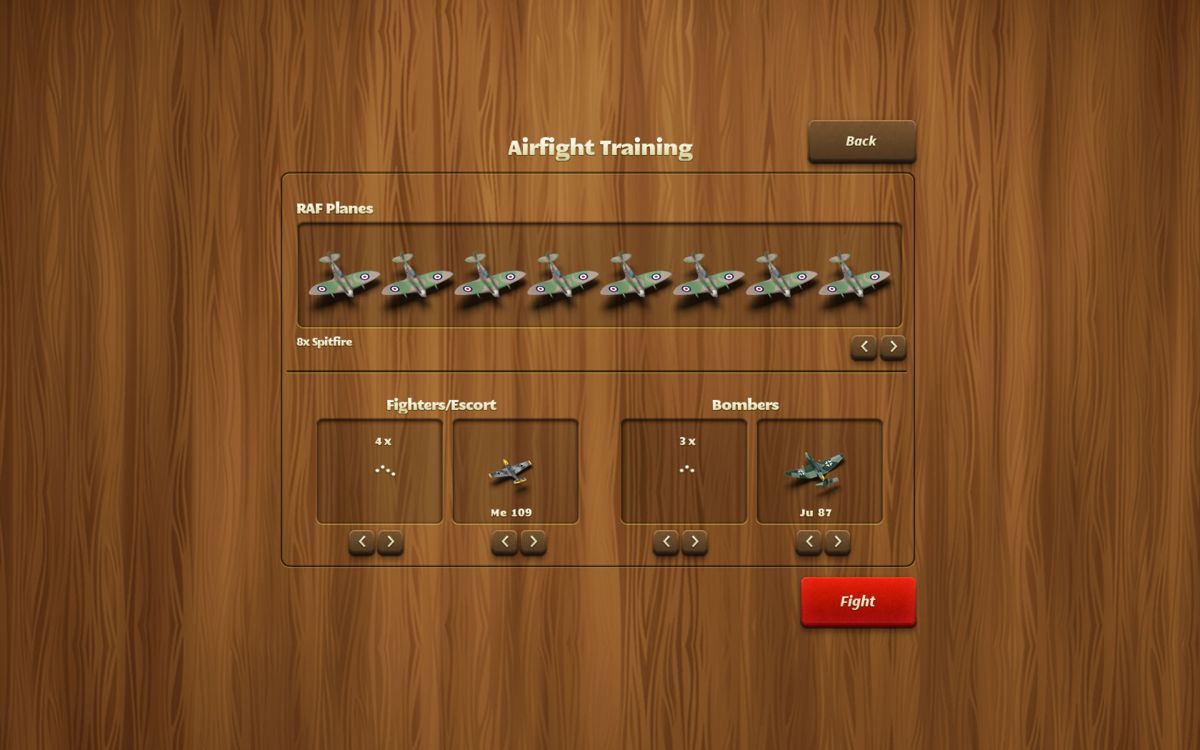 The Few (Windows) screenshot: Setting up a custom air fight game.