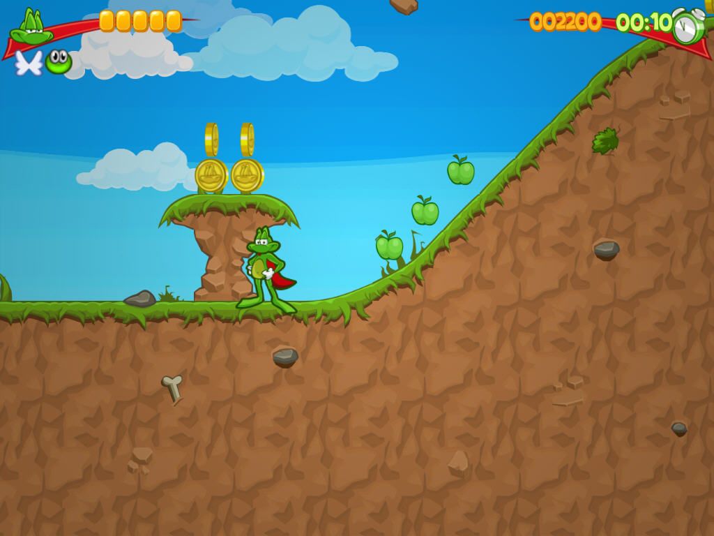 Superfrog HD (Windows) screenshot: Start of the game