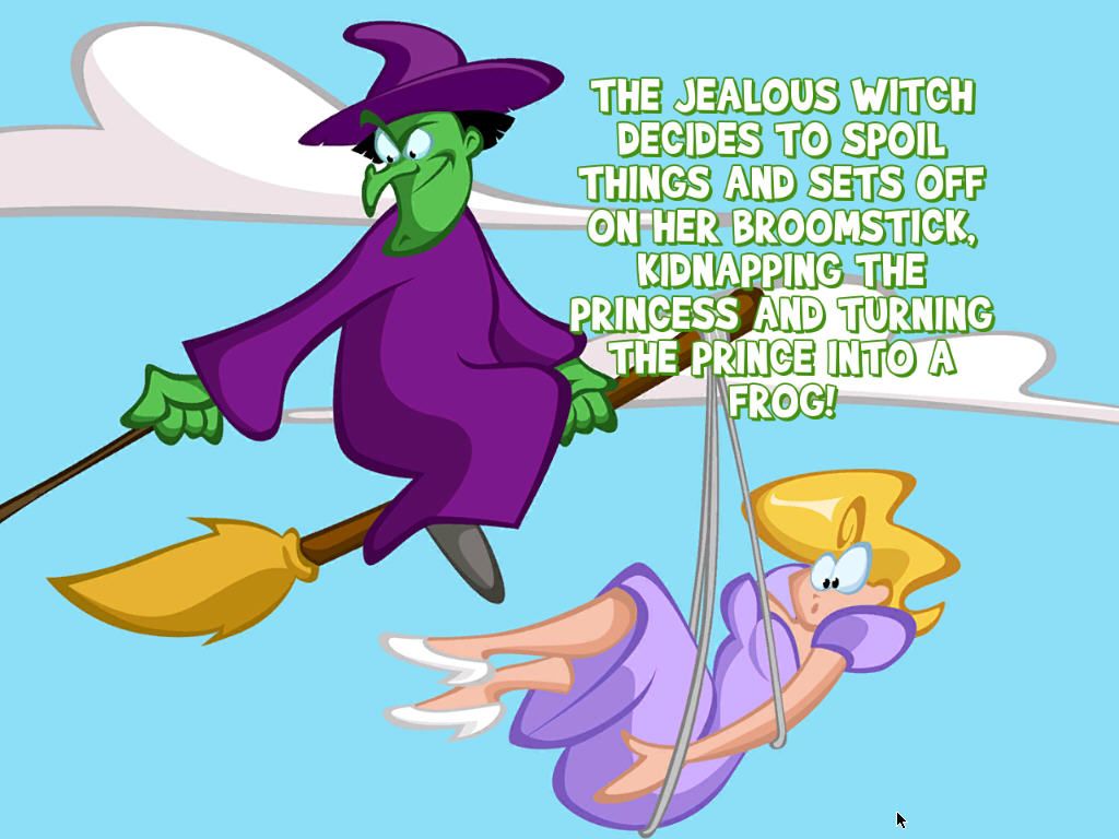 Superfrog HD (Windows) screenshot: The princess is kidnapped.