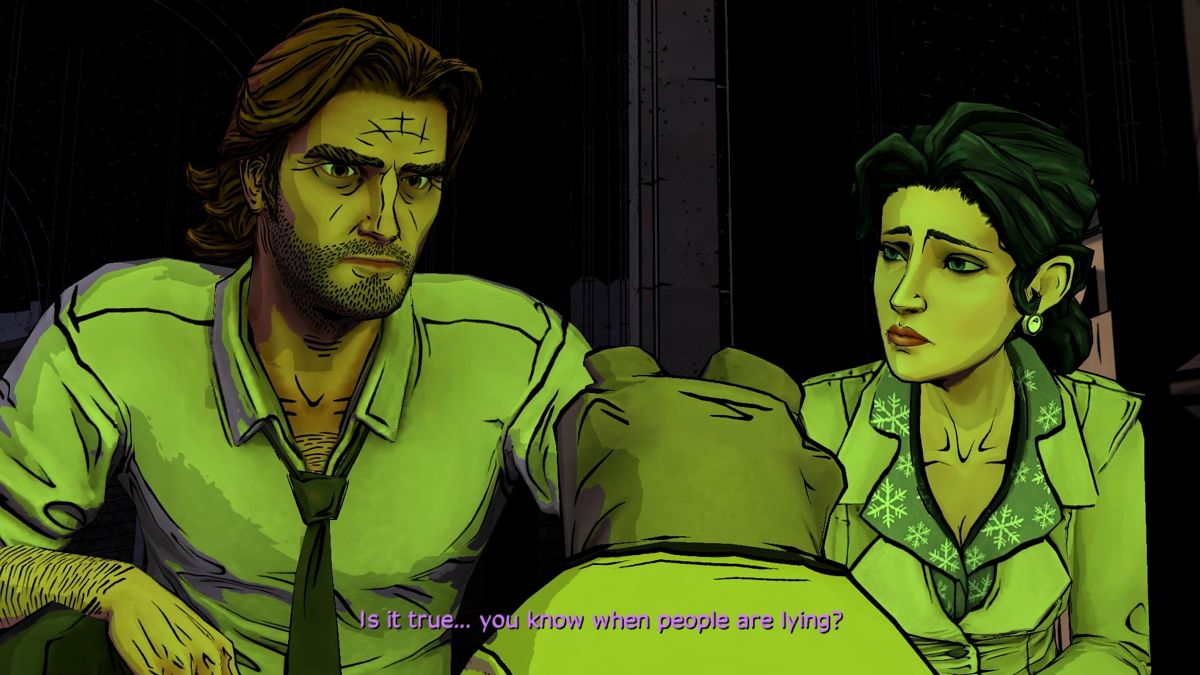 The Wolf Among Us (PlayStation 4) screenshot: Episode 2: Chat with a frog