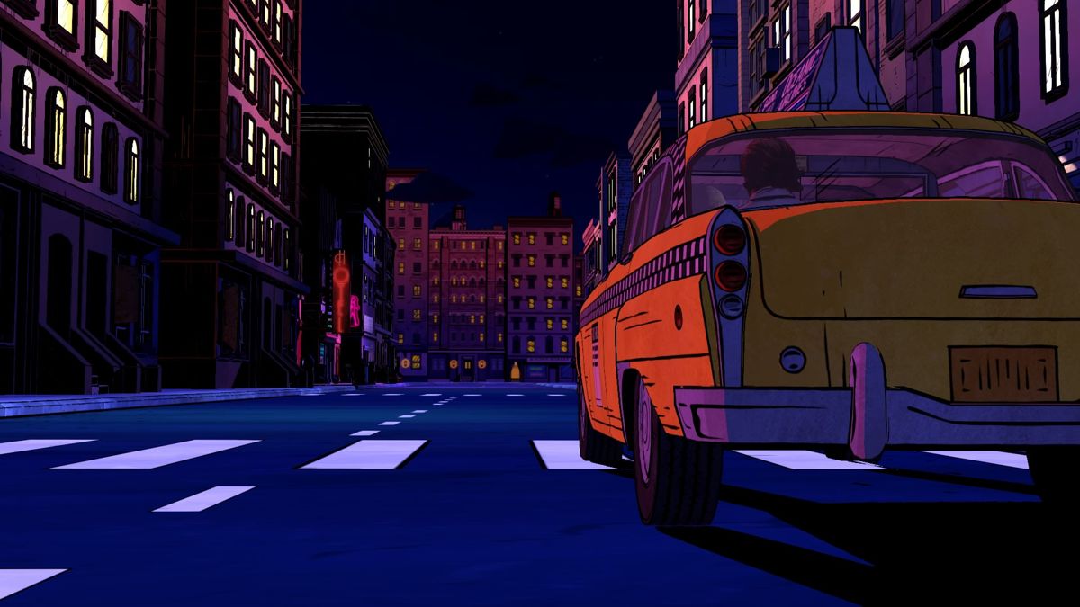 The Wolf Among Us (PlayStation 4) screenshot: Episode 2: Night taxi drive