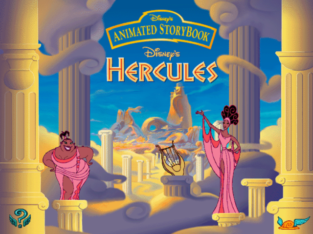 Disney's Animated Storybook: Hercules (Windows 16-bit) screenshot: Title screen.