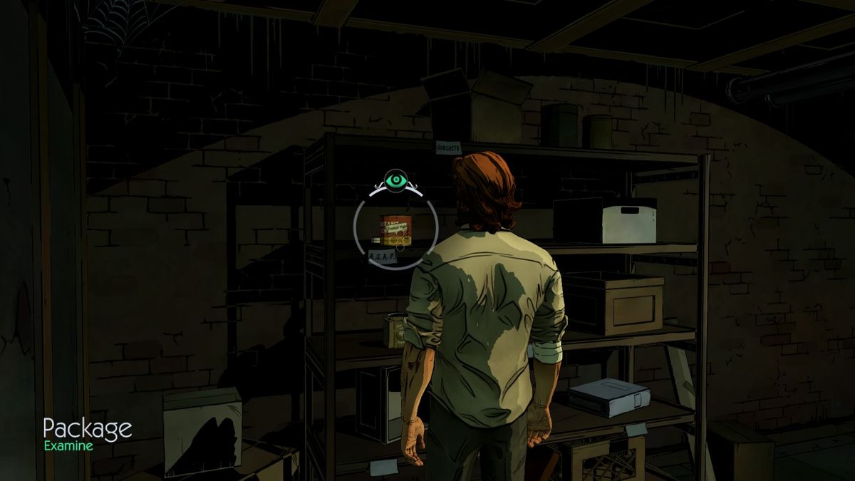The Wolf Among Us (PlayStation 4) screenshot: Episode 3 - Exploring the secret cellar.