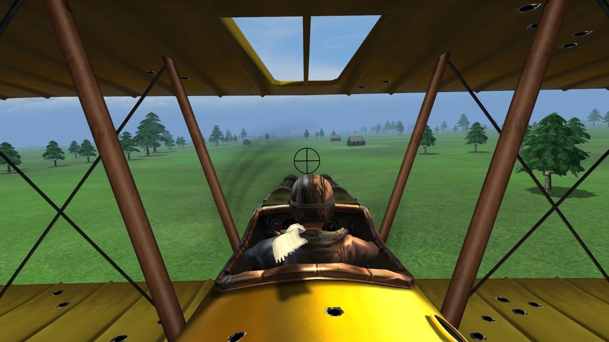 Wings!: Remastered Edition (Windows) screenshot: You can land during dogfight to finish the mission in failure but alive.