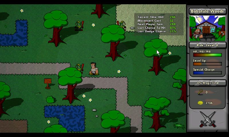 Battlepaths (Windows) screenshot: In forest