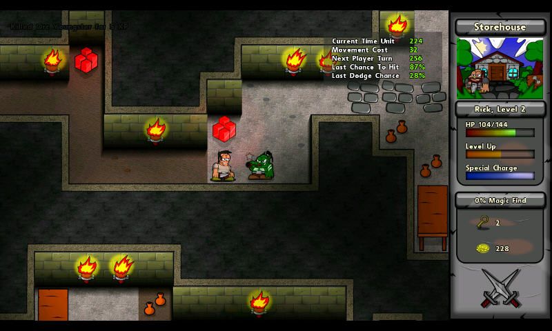 Battlepaths (Windows) screenshot: Orc with blowgun
