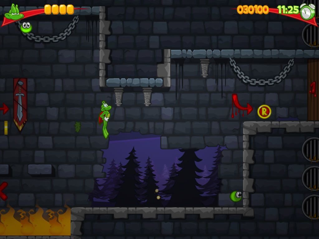 Superfrog HD (Windows) screenshot: Locked door