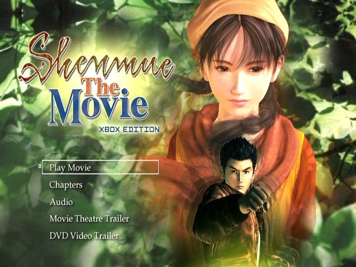 Shenmue II (Xbox) screenshot: Shenmue: The Movie - Main menu.