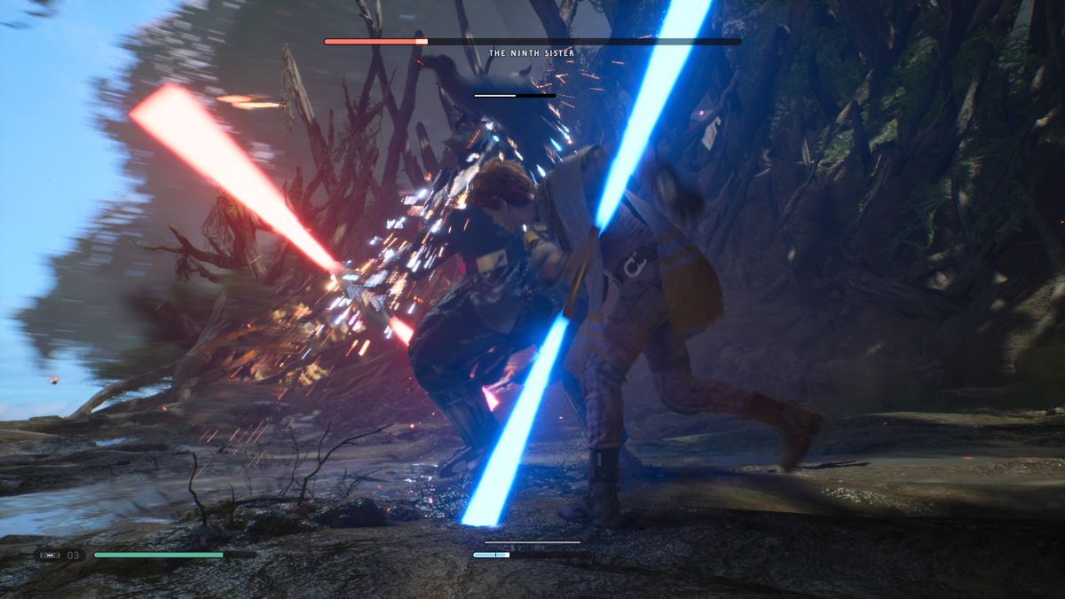 Star Wars: Jedi - Fallen Order (PlayStation 4) screenshot: Fighting the Ninth Sister