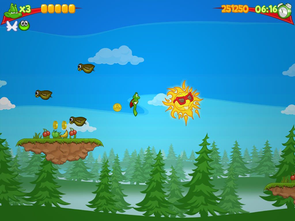 Superfrog HD (Windows) screenshot: Sun