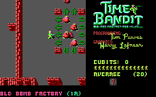 Time Bandit (DOS) screenshot: Old Bomb Factory (EGA)