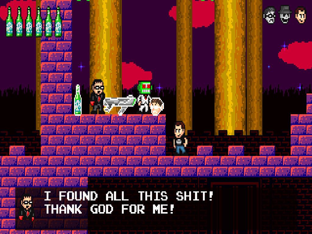 The Angry Video Game Nerd Adventures (Windows) screenshot: Hidden characters