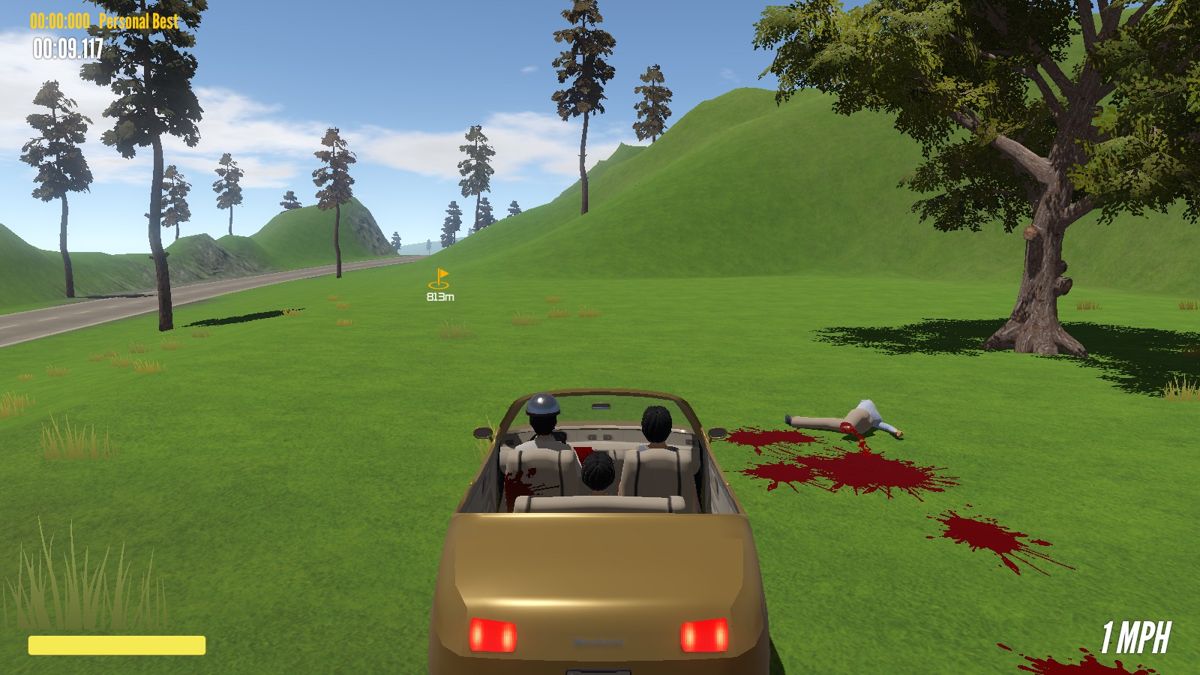 Guts and Glory (Windows) screenshot: Running over somebody