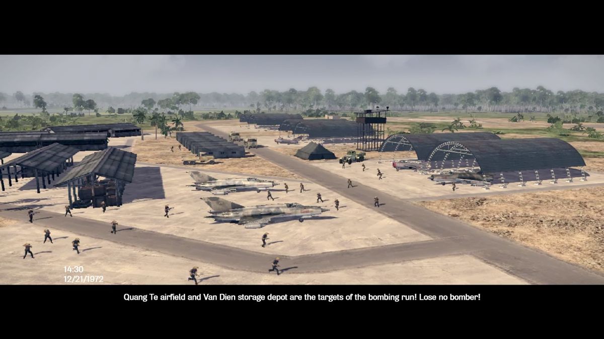 Air Conflicts: Vietnam - Ultimate Edition (PlayStation 4) screenshot: Take out the enemy planes before they lift off.