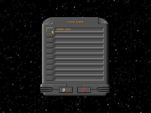 Star General (Windows) screenshot: naturally there's a save/load function with this game but names are limited to eight characters