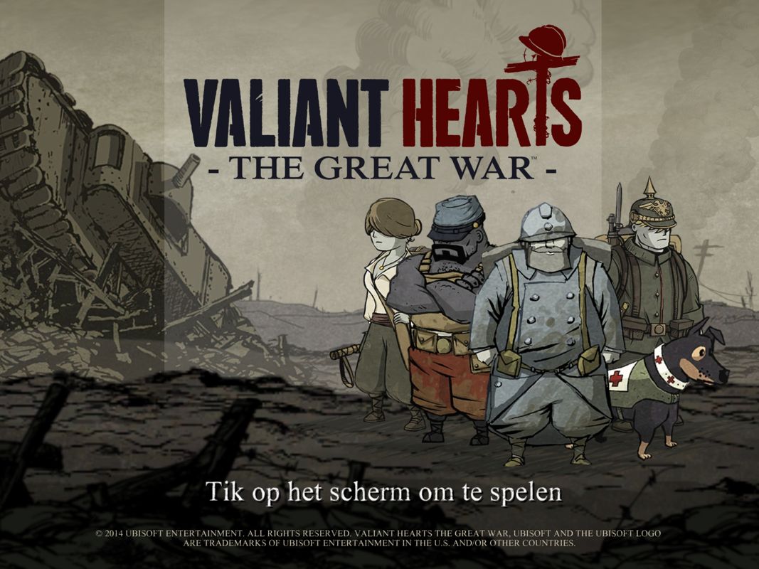 Valiant Hearts: The Great War (iPad) screenshot: Title screen