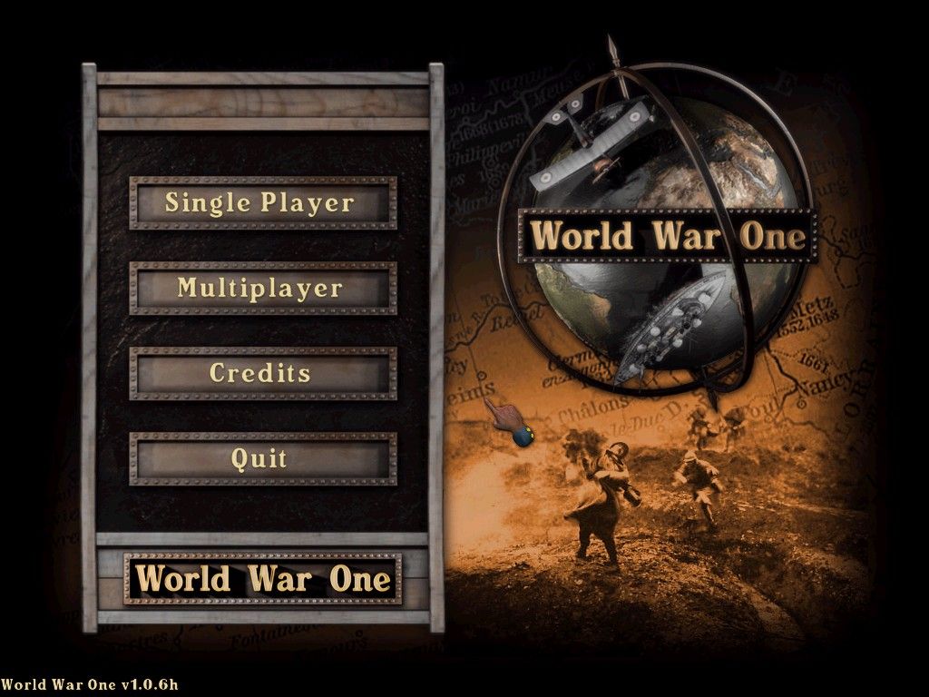 World War One: La Grande Guerre (Windows) screenshot: main screen