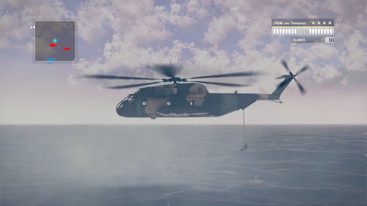 Air Conflicts: Vietnam - Ultimate Edition (PlayStation 4) screenshot: Rescue mission.
