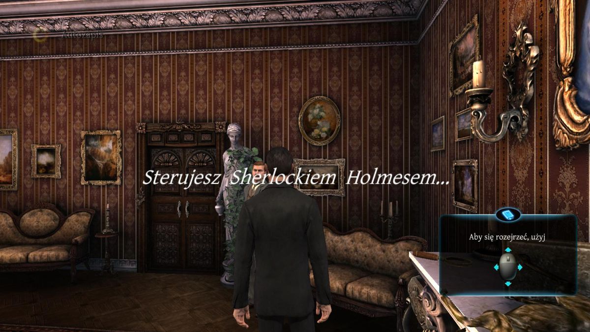 The Testament of Sherlock Holmes (Windows) screenshot: Tutorial - movement controls
