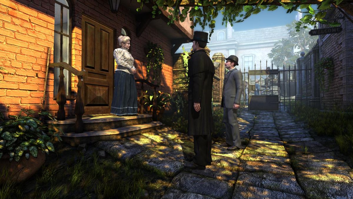 The Testament of Sherlock Holmes (Windows) screenshot: In front of judge's house
