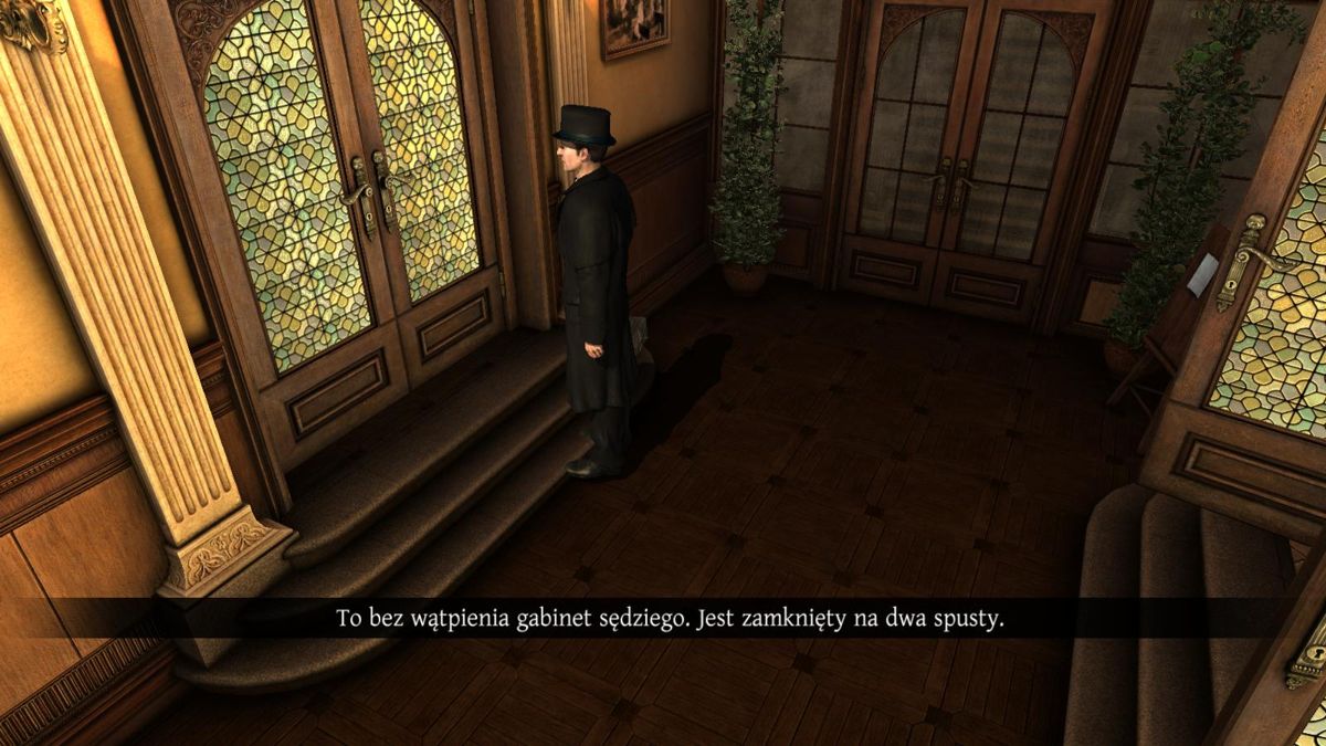 The Testament of Sherlock Holmes (Windows) screenshot: Judge's cabinet is locked