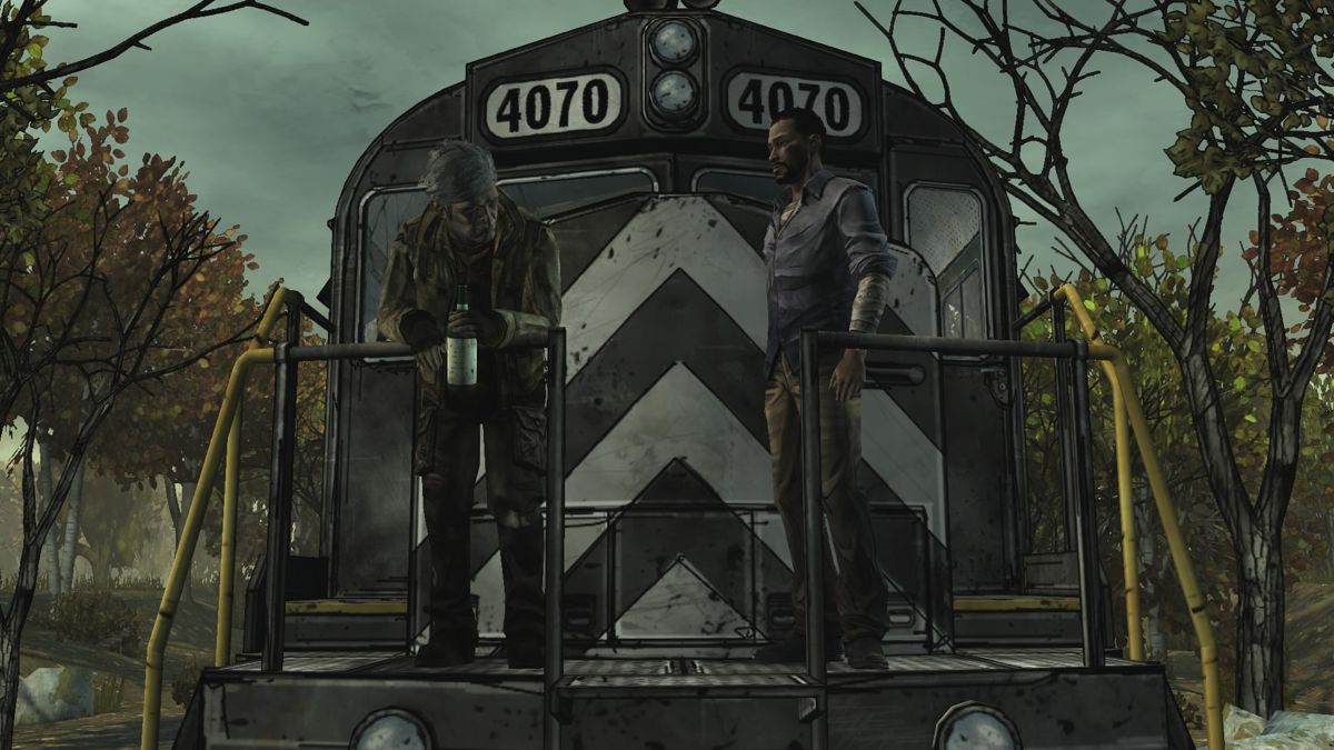 The Walking Dead: The Complete First Season Plus 400 Days (PlayStation 4) screenshot: Episode 3 - One for the road
