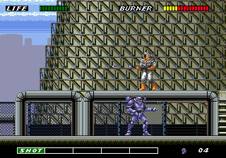 ESWAT: City under Siege (Genesis) screenshot: A soldier
