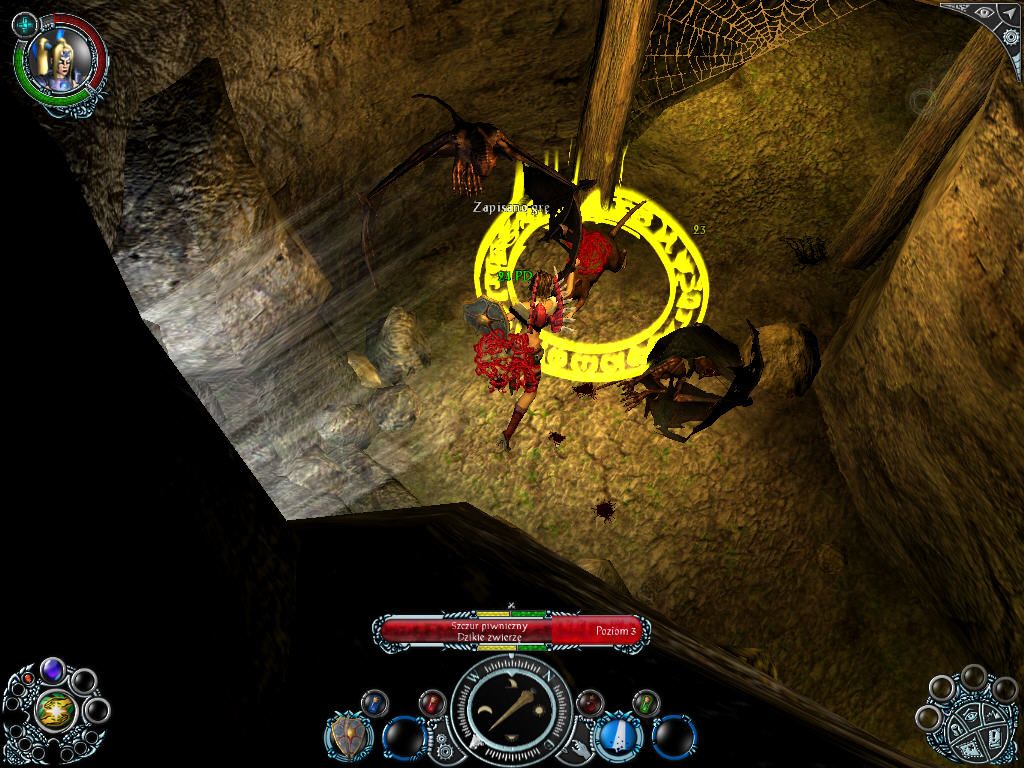 Sacred 2: Fallen Angel (Windows) screenshot: Giant bats