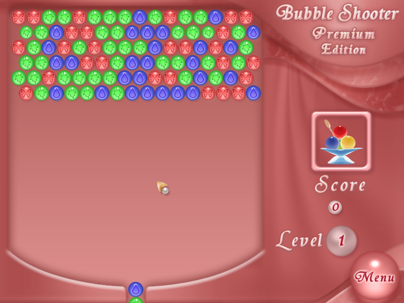 Bubble Shooter (Windows) screenshot: Theme / Skin variation 1
