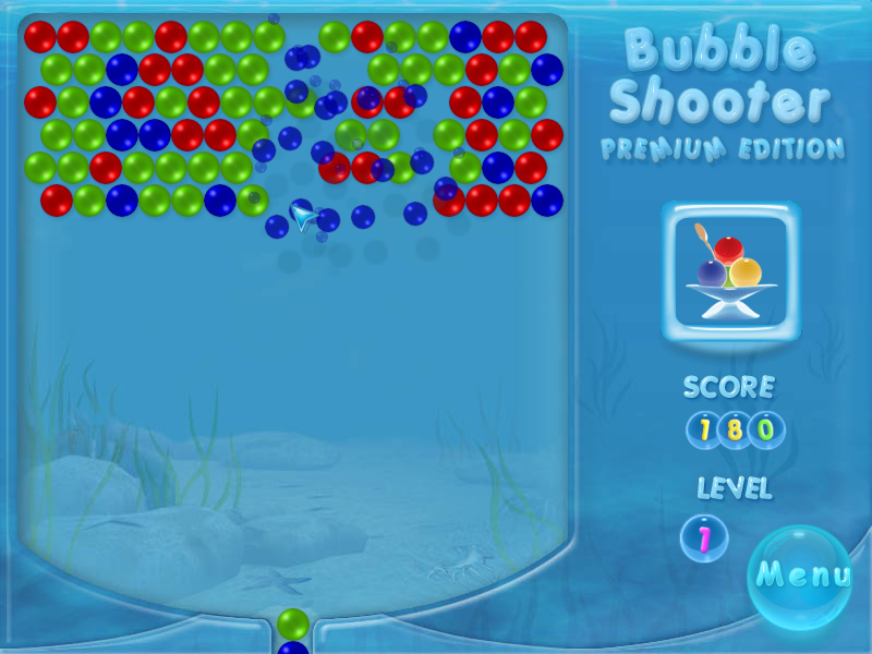 Bubble Shooter (Windows) screenshot: Theme / Skin variation 2