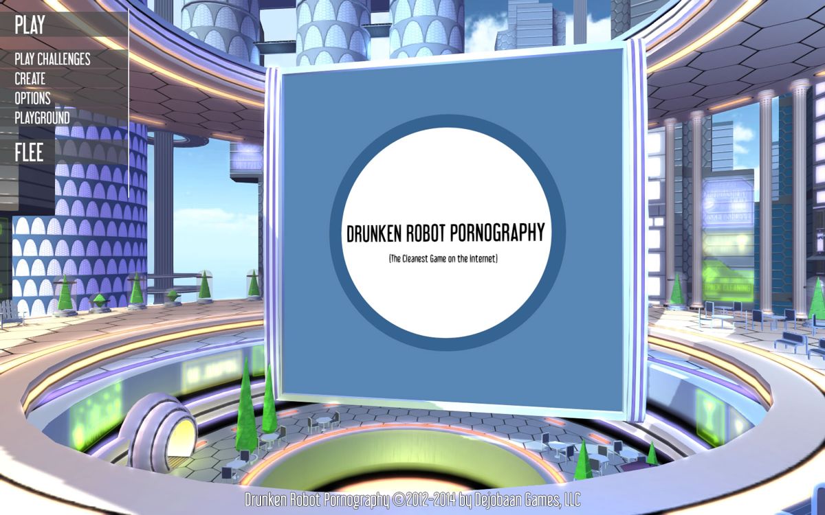 Drunken Robot Pornography (Windows) screenshot: Main menu
