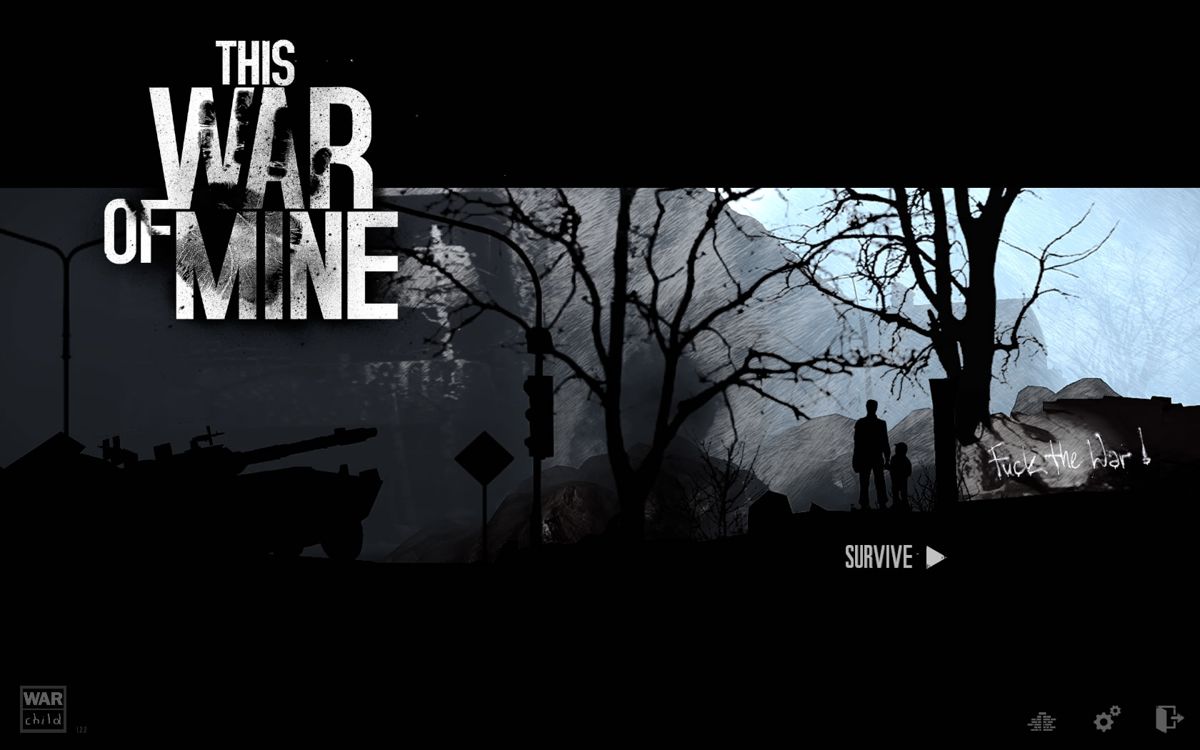 This War of Mine (Windows) screenshot: Main menu
