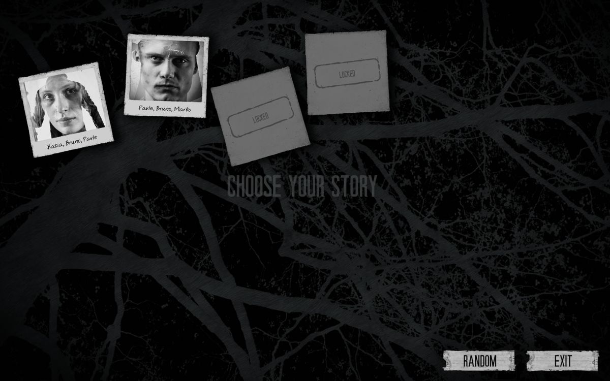 This War of Mine (Windows) screenshot: Choose a scenario.
