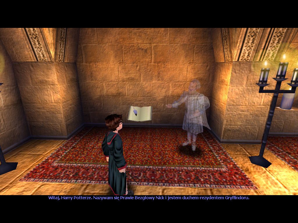 Harry Potter and the Sorcerer's Stone (Windows) screenshot: Helpful Nick