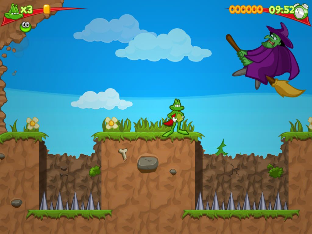 Superfrog HD (Windows) screenshot: Boss fight