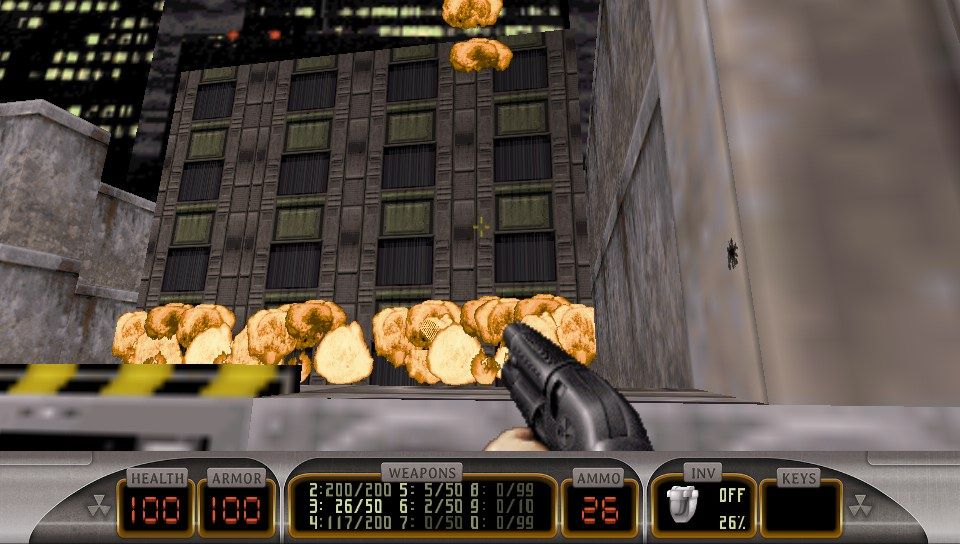 Duke Nukem 3D: Megaton Edition (PS Vita) screenshot: Sadly, unlike the PC version, the texture smoothing filter can't be turned off.