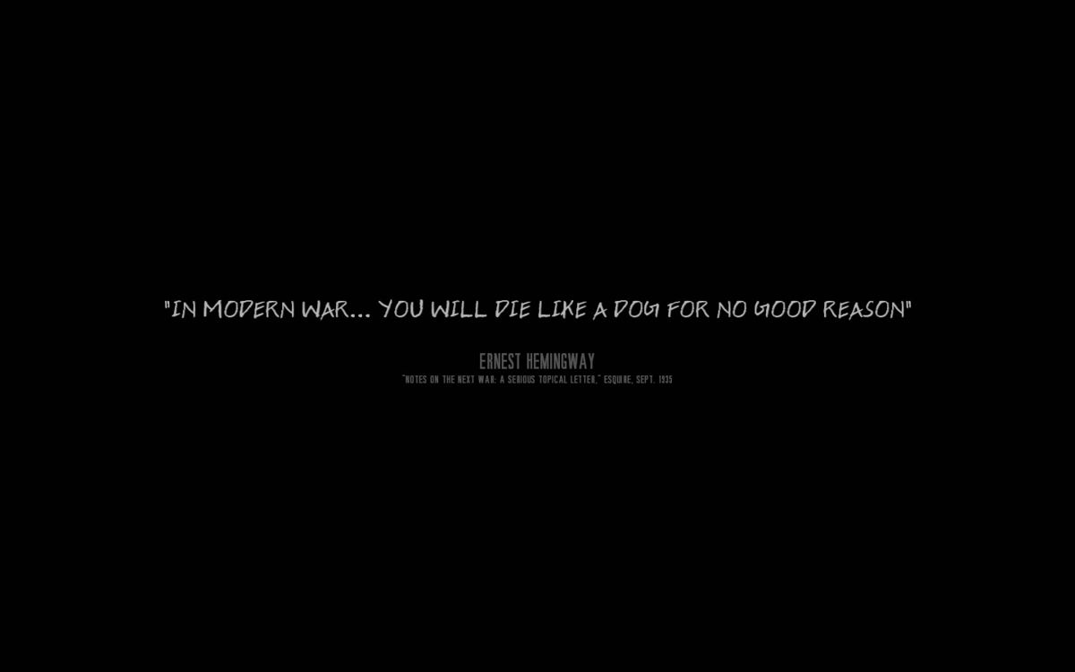 This War of Mine (Windows) screenshot: The game's motto