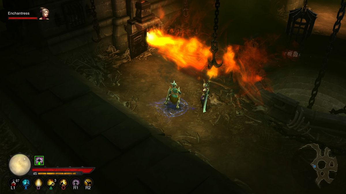 Diablo III: Reaper of Souls - Ultimate Evil Edition (PlayStation 4) screenshot: Reaper of Souls - Watch out for furnace outbursts