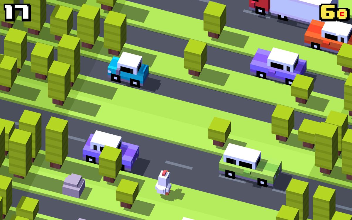 Screenshot of Crossy Road (Android, 2014) - MobyGames