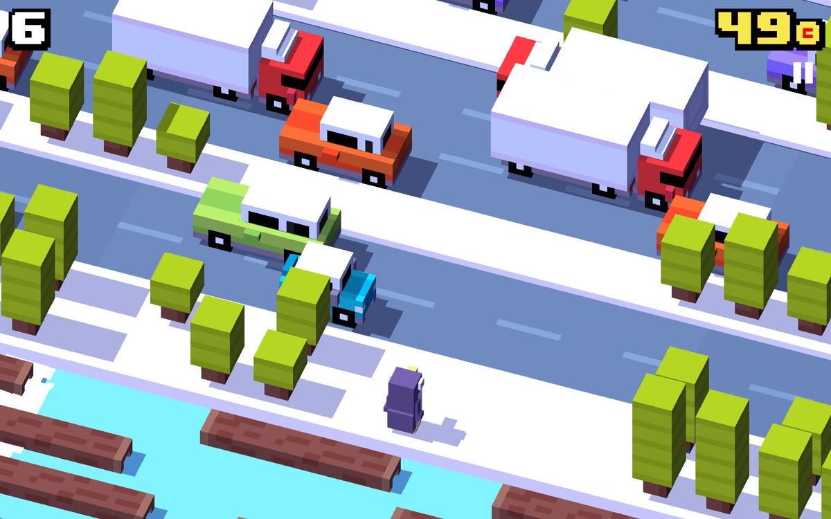 Screenshot of Crossy Road (Android, 2014) - MobyGames